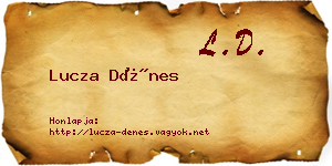 Lucza Dénes névjegykártya